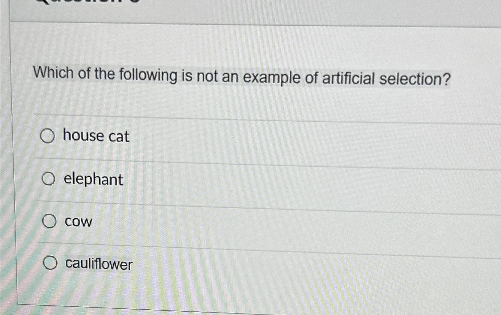 Solved Which of the following is not an example of