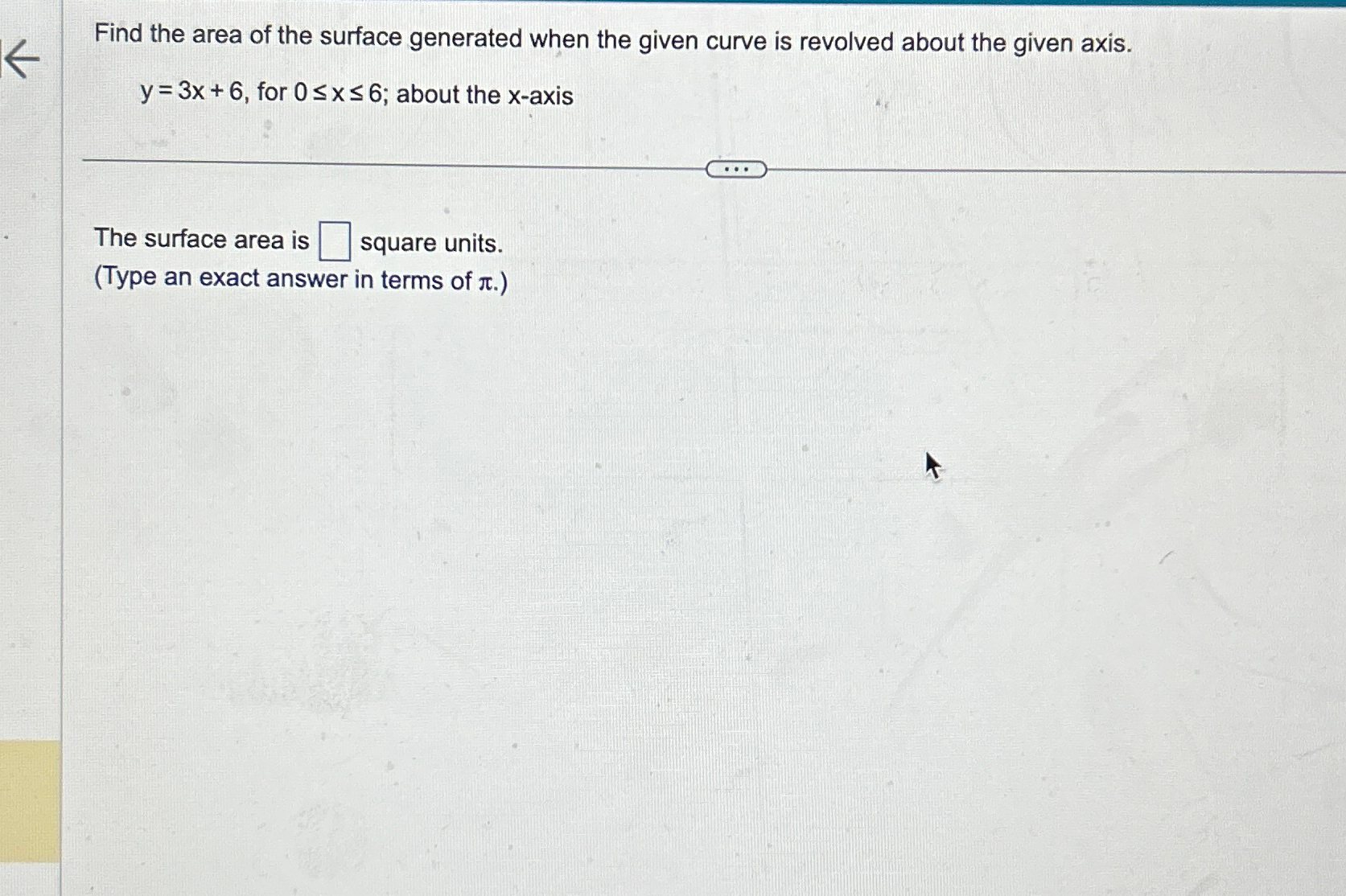 Solved Find the area of the surface generated when the given | Chegg.com