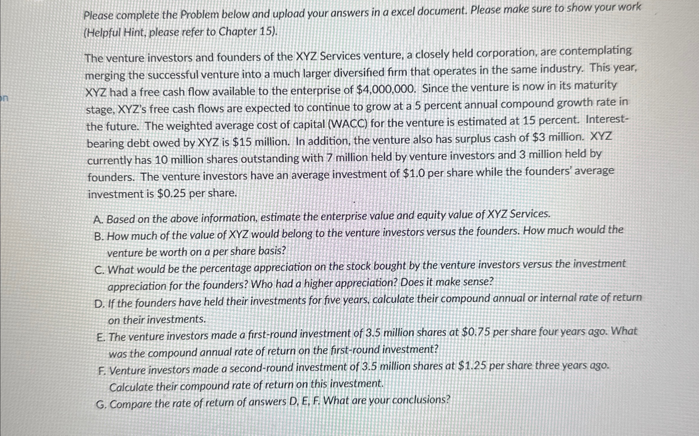 Solved Please complete the Problem below and upload your | Chegg.com