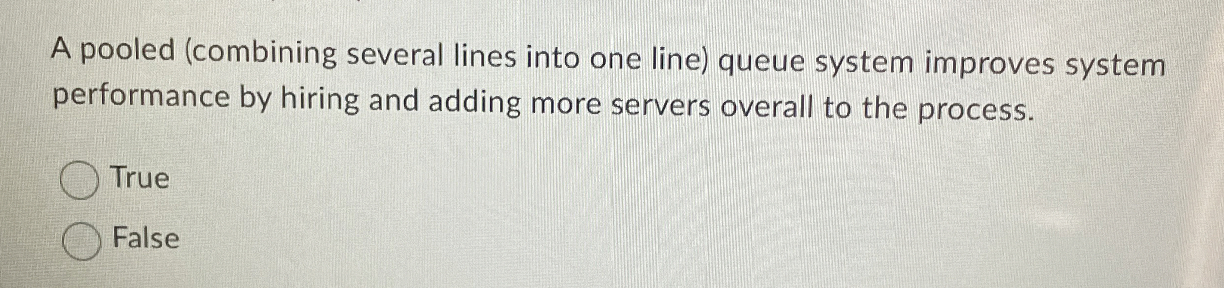 Solved A pooled (combining several lines into one line) | Chegg.com