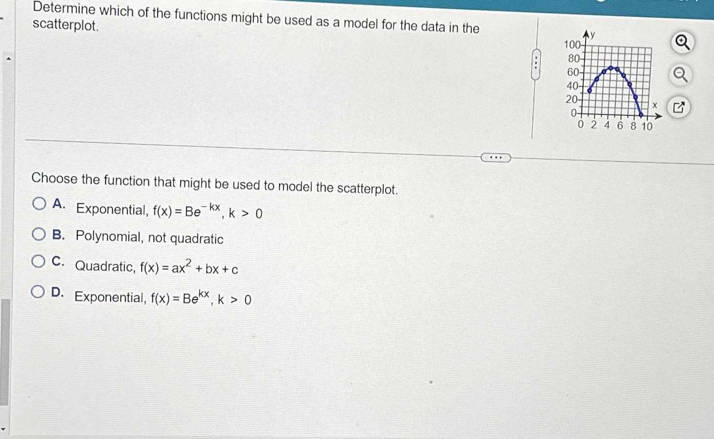 Solved Determine which of the functions might be used as a | Chegg.com