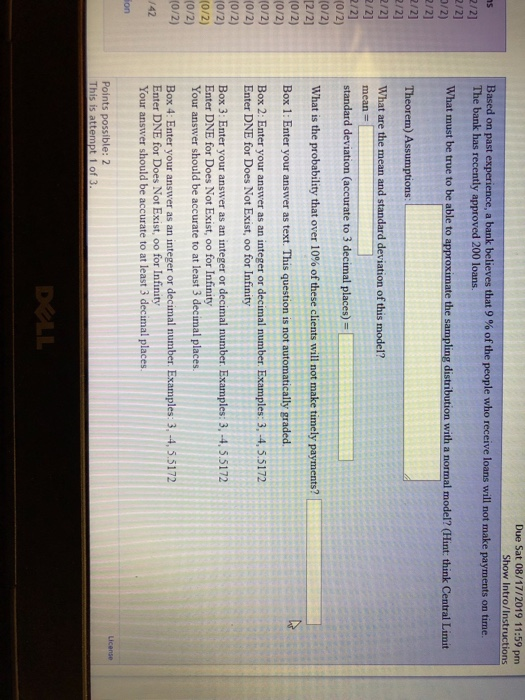 Solved Question with tast attempt is displayed for your | Chegg.com