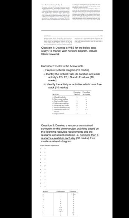 Question 1 Develop A Wbs For The Below Case Study Chegg Com