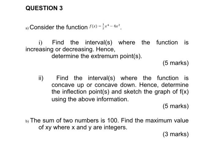 Solved QUESTION IN CALCULUS | Chegg.com
