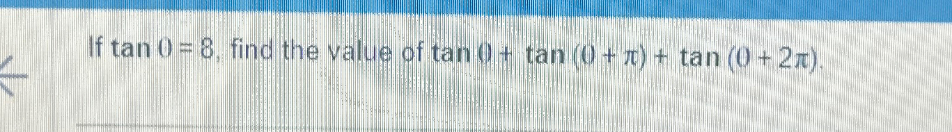 value of tan pi 2 theta