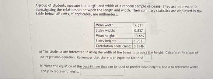 [Solved]: A Group Of Students Measure The Length And Width