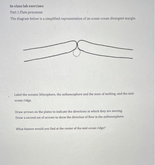Solved Lab 3 Plate Tectonics Required materials Pencil
