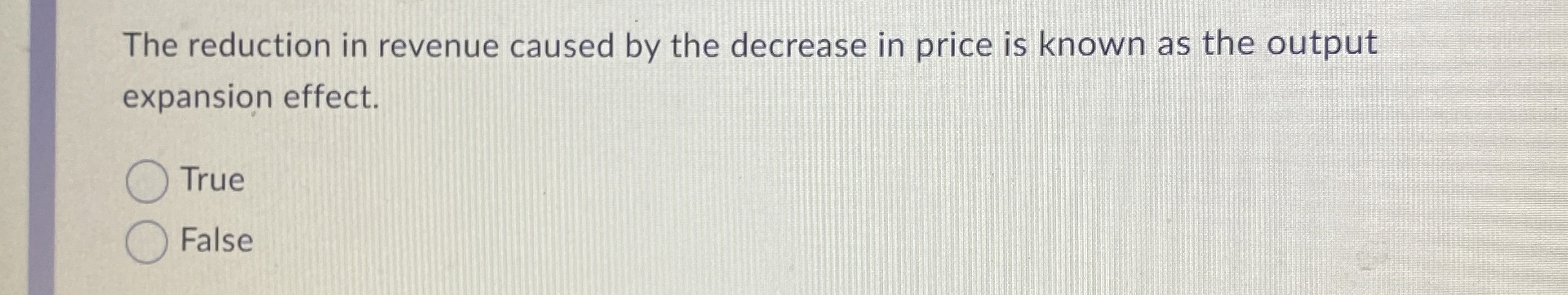 Solved The reduction in revenue caused by the decrease in | Chegg.com