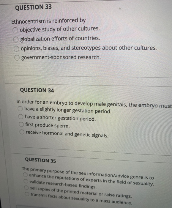 Solved Which of the following has NOT been found to be | Chegg.com