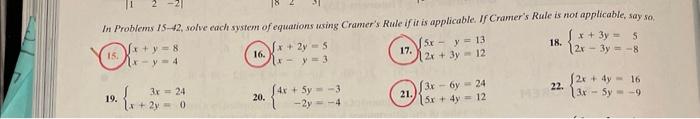 Solved In Problems is-42, solve each system of equations | Chegg.com