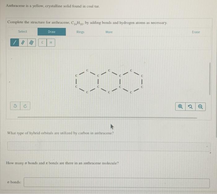 anthracene structure c14h10