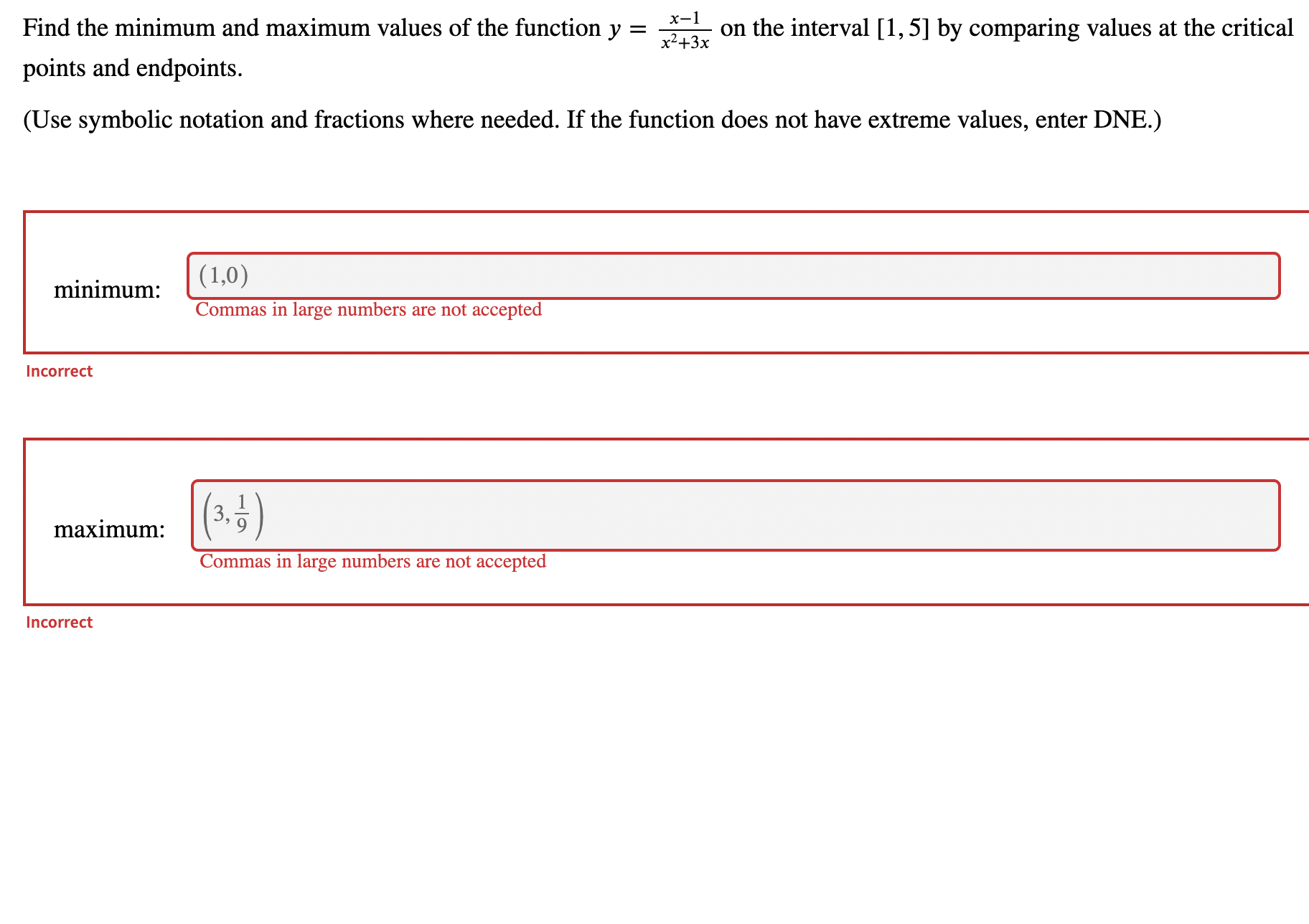 Solved Find the minimum and maximum values of the function | Chegg.com