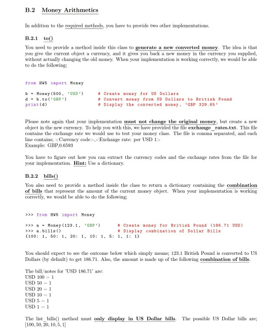 Solved will create a class called Money, and use operator | Chegg.com