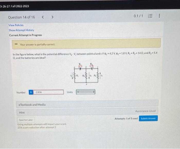 Solved In The Figure Below, What Is The Potential Difference | Chegg.com