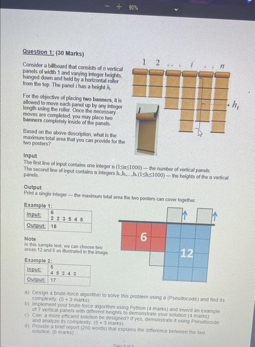 Solved + 90% Question 1: (30 Marks) 1 2 ... 11 Consider a | Chegg.com