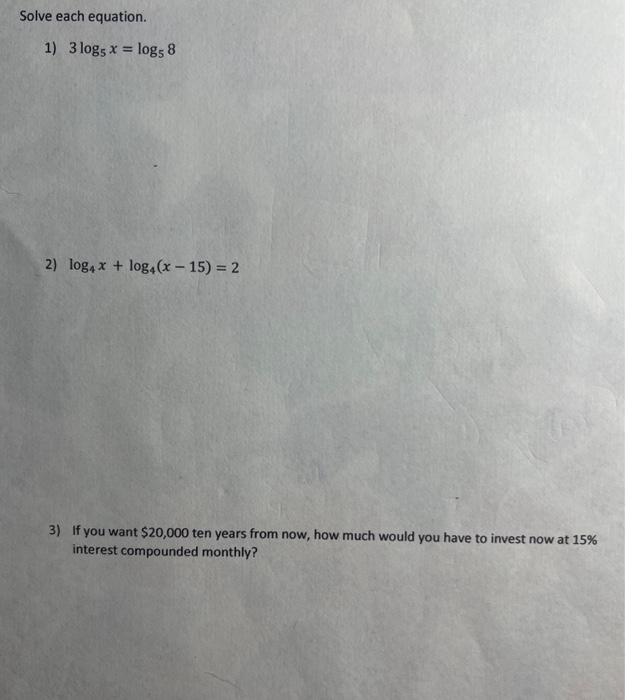 log base 2 log base 3 x )= 4