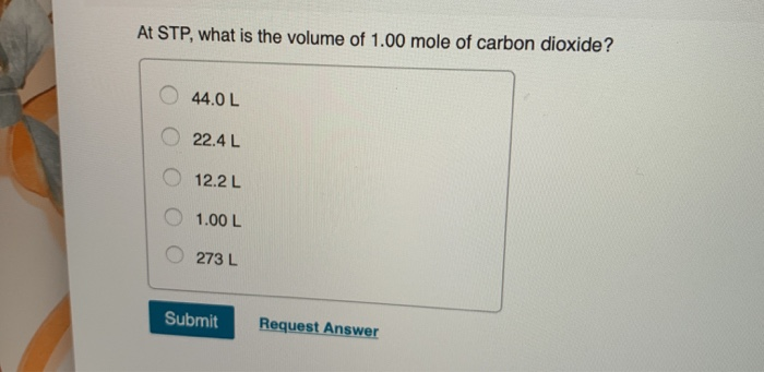 Solved At Stp What Is The Volume Of 1 00 Mole Of Carbon Chegg Com Solved At Stp What Is The Volume Of 1 00 Mole Of Carbon Chegg Com