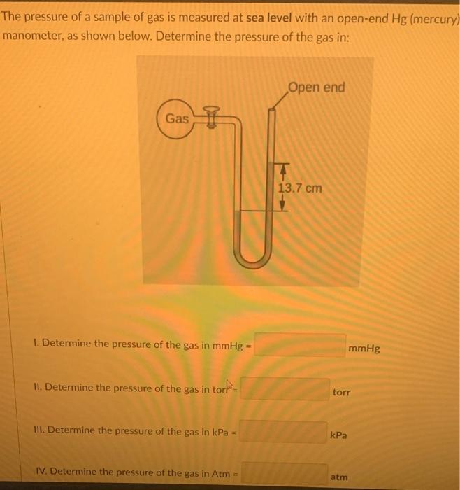 solved-the-pressure-of-a-sample-of-gas-is-measured-at-sea-chegg