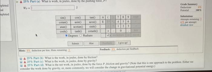 Solved (17\%) Problem 4: The diagram shows a crate with mass | Chegg.com