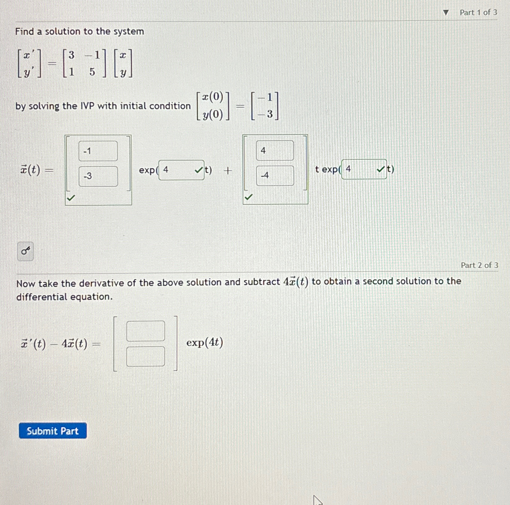 Solved Part 1 ﻿of 3Find a solution to the | Chegg.com