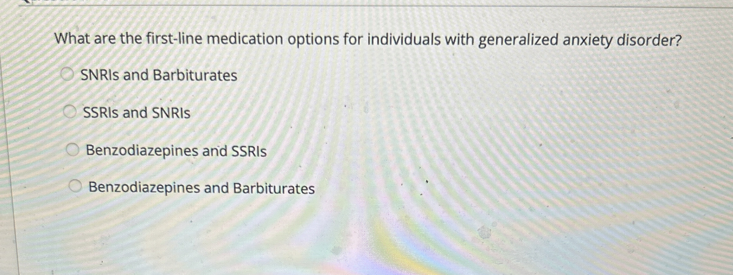 Solved What are the first-line medication options for | Chegg.com