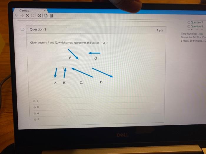 Solved Canvas 14 X C Question 7 Question D Question 1 1 pts | Chegg.com