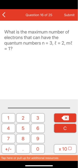 Solved Question 16 of 25 Submit What is the maximum number | Chegg.com