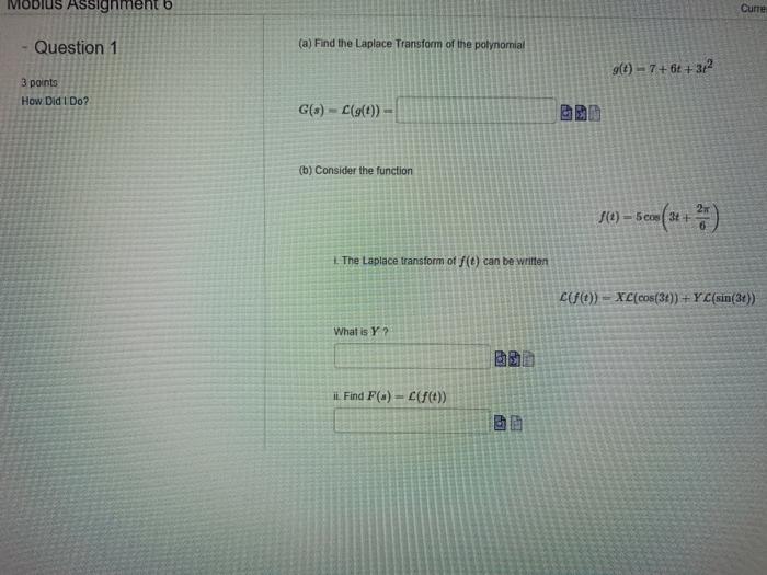 Solved Mobius Assignment b Curre Question 1 (a) Find the | Chegg.com