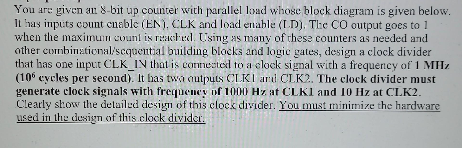 Solved Please give me a detailed design for this problem. I | Chegg.com