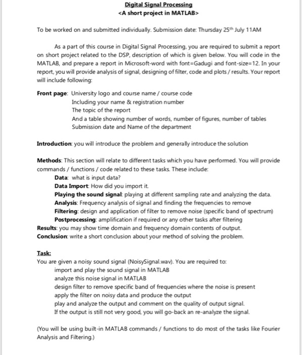 Digital Signal Processing | Chegg.com