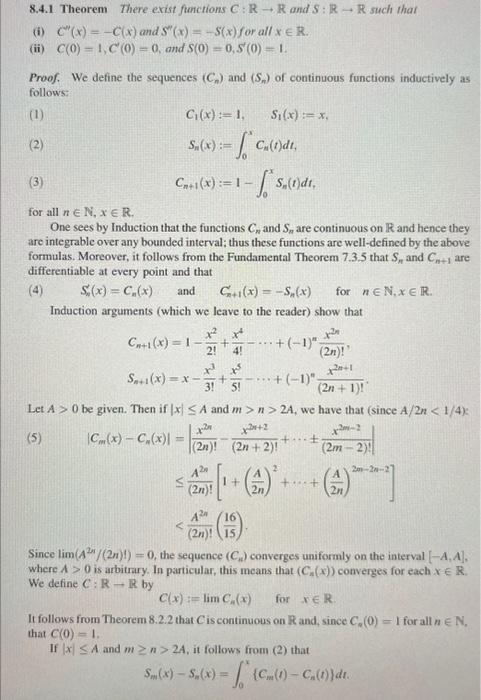 Solved 1. Define the sequence (cn) and (sn) inductively by | Chegg.com
