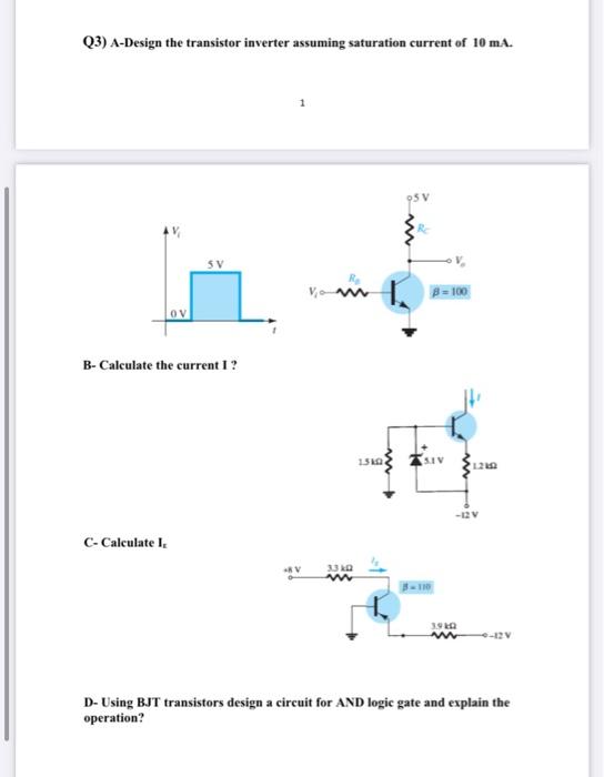 Solved Q1 ) Suppose an NPN Transistor has a set of | Chegg.com