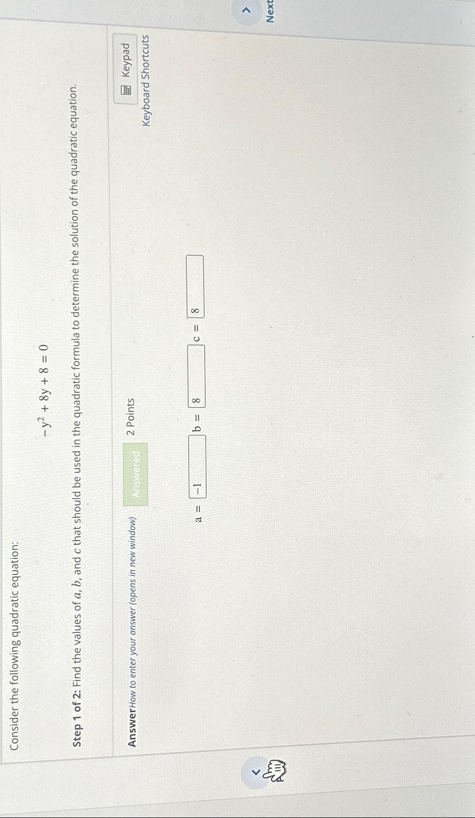 Solved Consider the following quadratic | Chegg.com