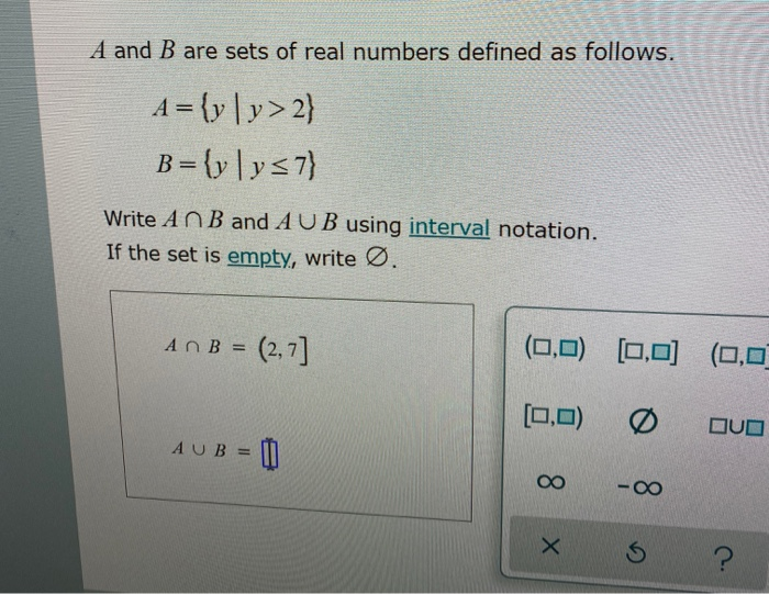 solved-a-and-b-are-sets-of-real-numbers-defined-as-follows-chegg