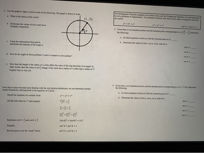 Solved 2. Use the graph a right to answer each of the | Chegg.com