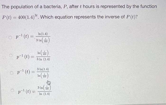 Solved We Know The Answer Is B But Can You Explain Step By | Chegg.com