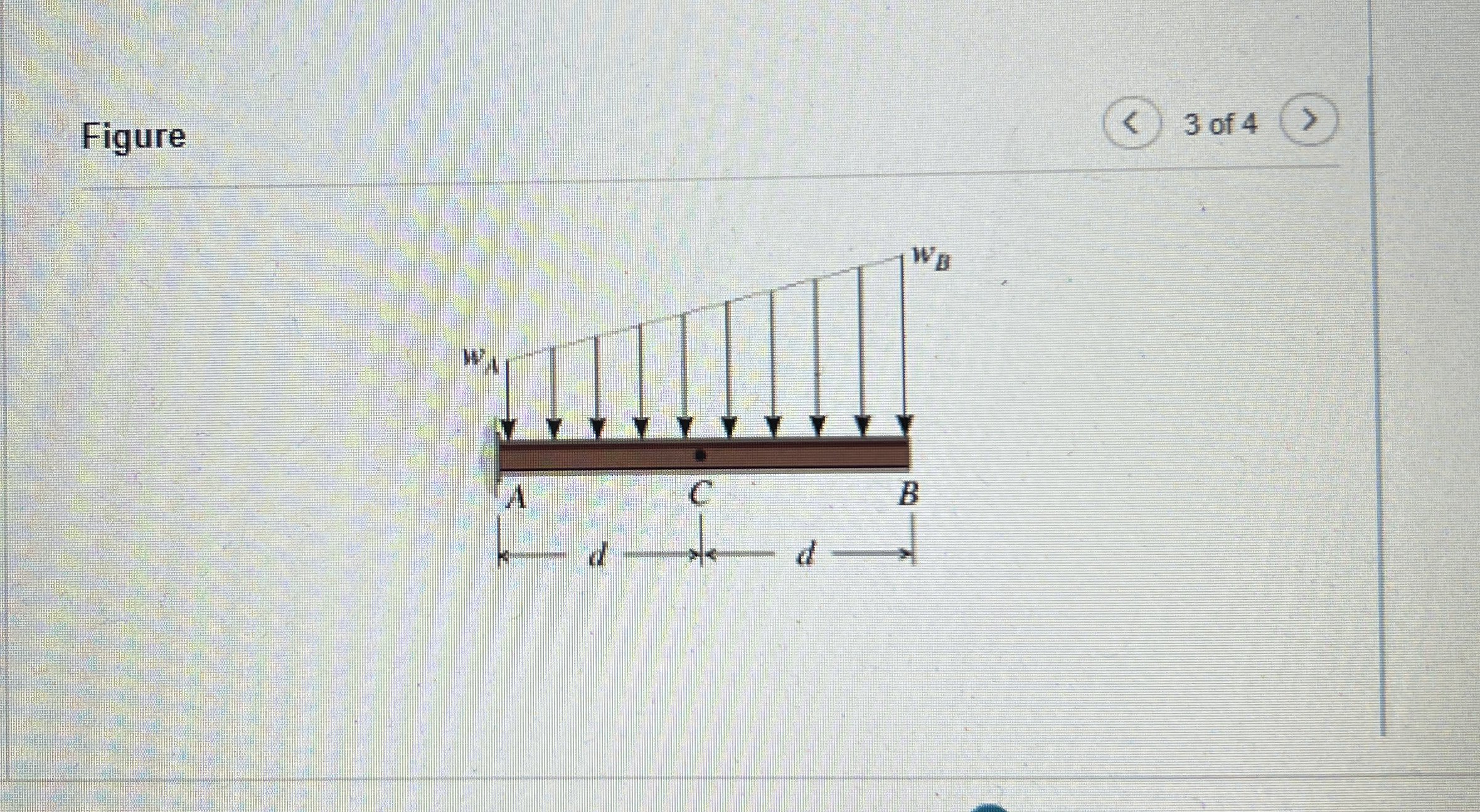 [Solved]: Part A - Internal Loading Due to a Variable, Distr