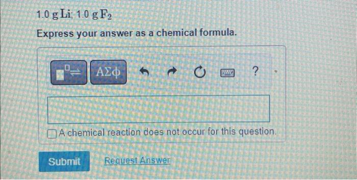 Solved For The Reaction Shown Find The Limiting Reactant For | Chegg.com