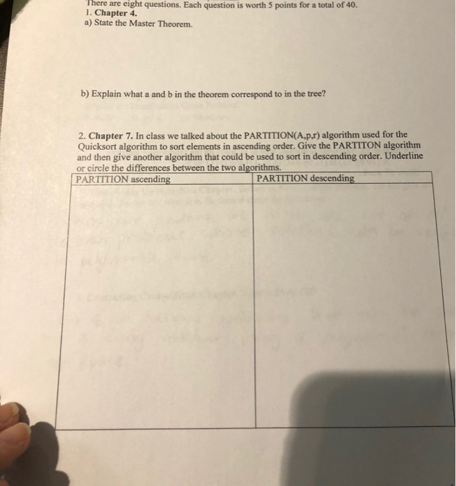 Solved There are eight questions. Each question is worth 5 | Chegg.com