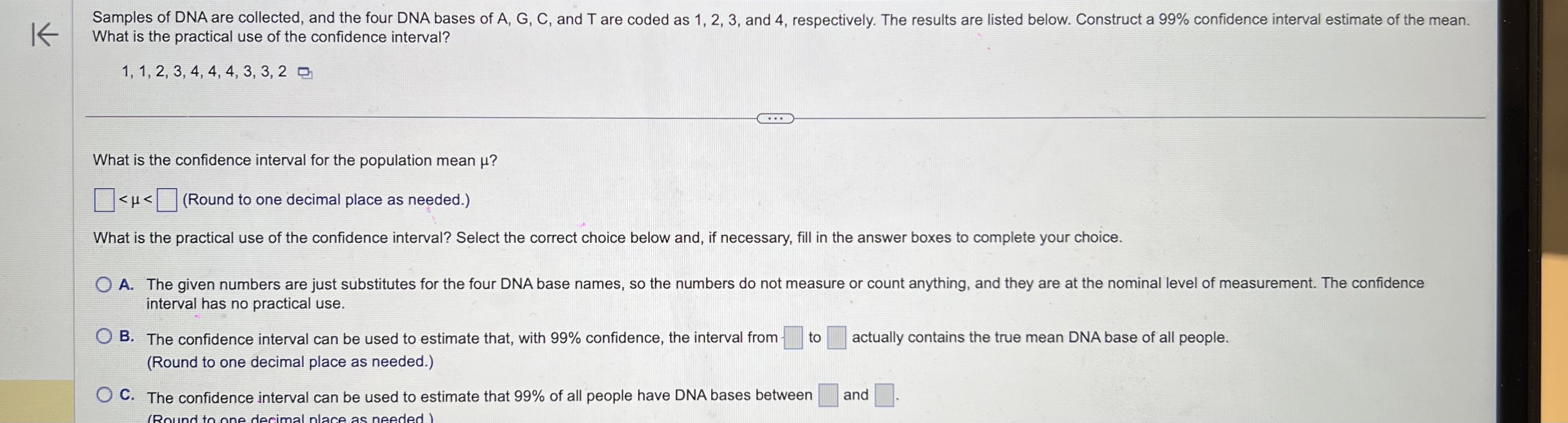 Solved Samples of DNA are collected, and the four DNA bases | Chegg.com