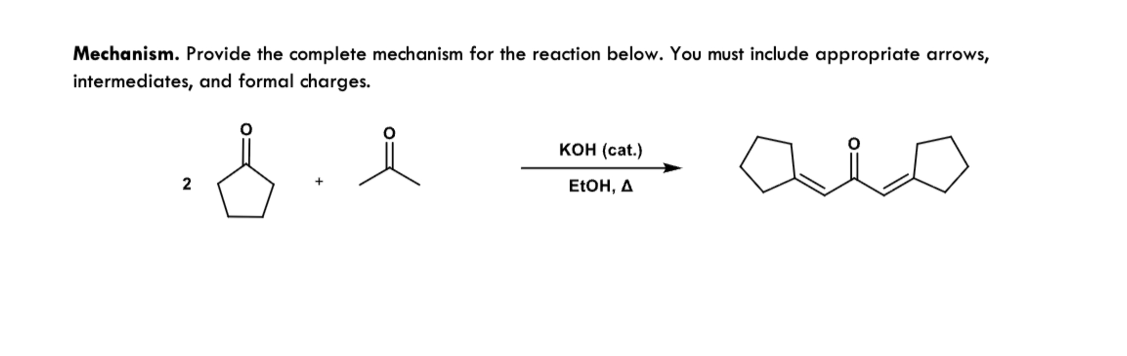 draw out the mechanism | Chegg.com