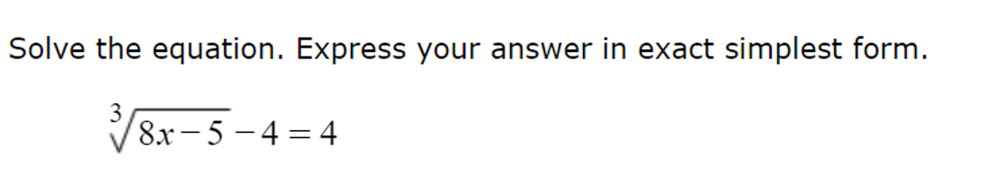 Solved Solve the equation. Express your answer in exact | Chegg.com