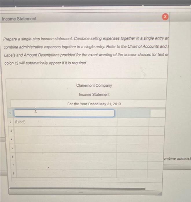 Solved Single-step Income statement and account form of | Chegg.com