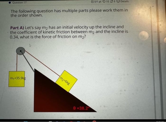 Solved The following question has multiple parts please work | Chegg.com