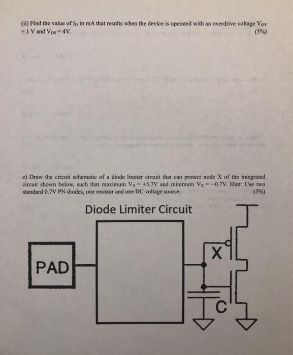 Solved Question 5: 15% a) To design a transistor-based | Chegg.com