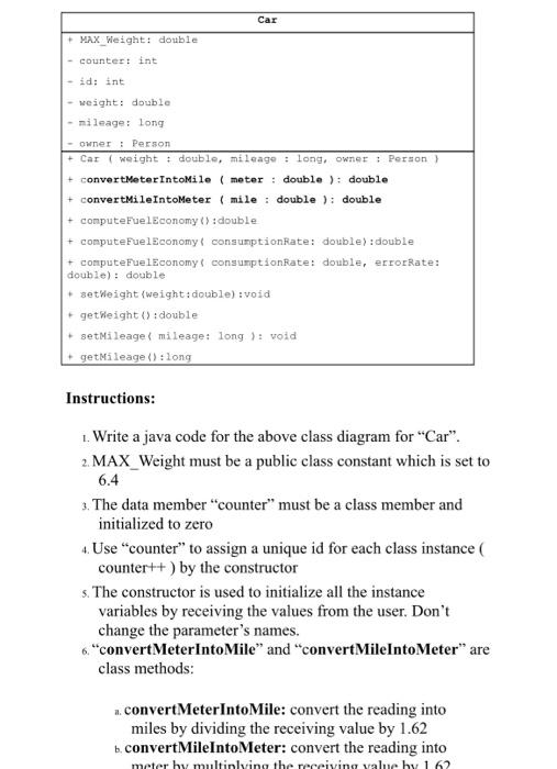 Solved Write the Java code corresponding to the following | Chegg.com