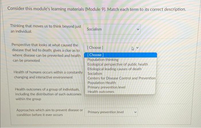 Solved Consider this module's learning materials (Module 9). | Chegg.com