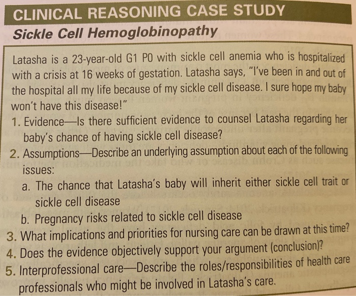 sickle cell anemia skinny reasoning case study