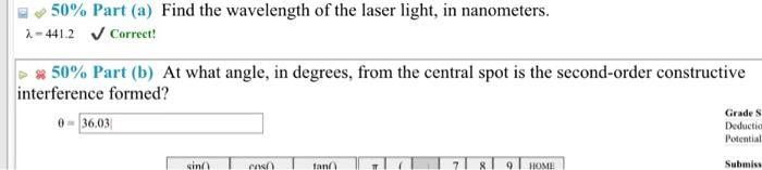Solved Interference and Diffraction Begin Date: 11/19/2021 | Chegg.com