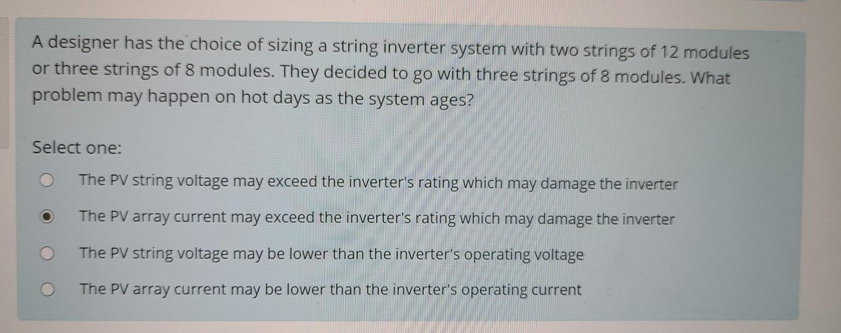 Solved A Designer Has The Choice Of Sizing A String Inver Chegg Com
